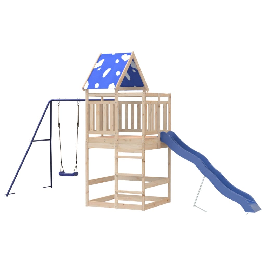 Outdoor Playset Solid Wood Pine