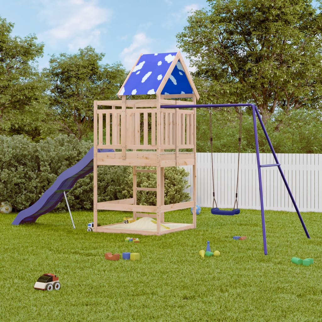 Outdoor Playset Solid Wood Pine