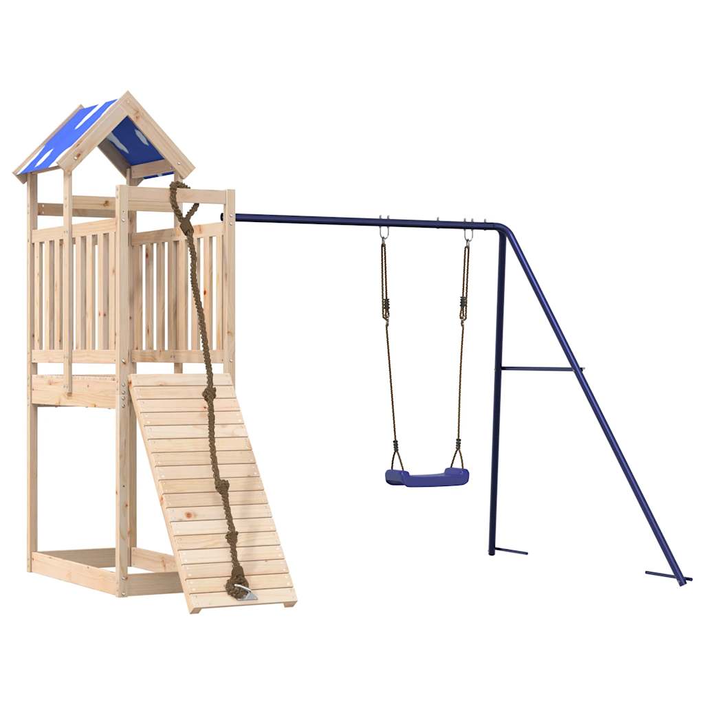 Outdoor Playset Solid Wood Pine