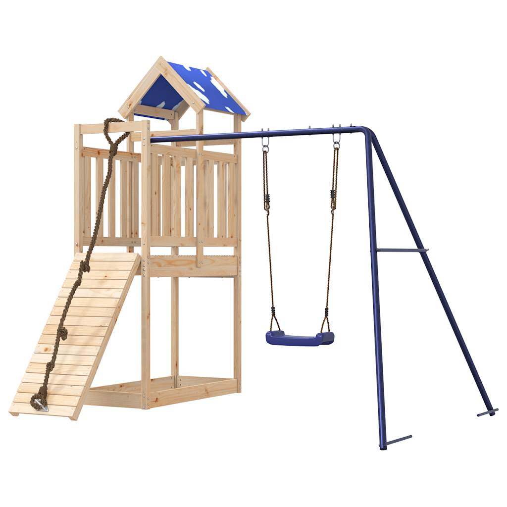 Outdoor Playset Solid Wood Pine