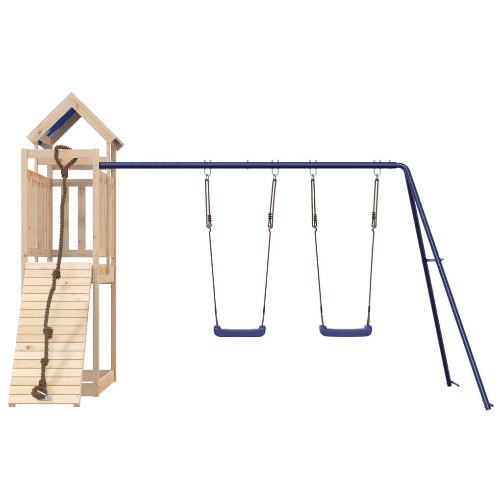 Outdoor Playset Solid Wood Pine