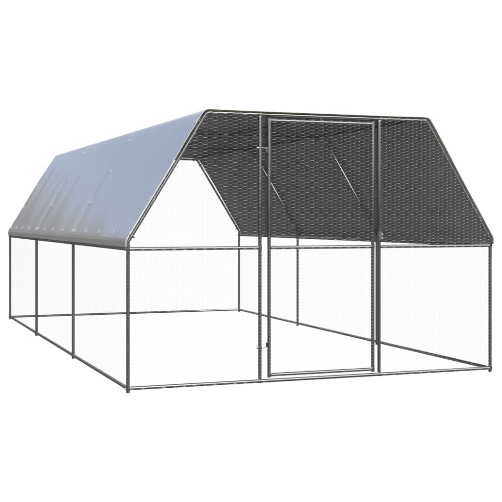 Chicken Cage 3x6x2 m Galvanised Steel