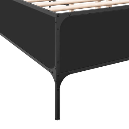 Bed Frame without Mattress Black 160x200 cm