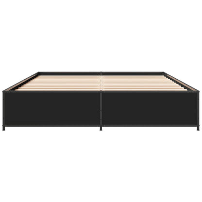 Bed Frame without Mattress Black 120x190 cm Small Double