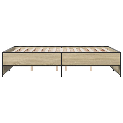 Bed Frame without Mattress Sonoma Oak 120x190 cm Small Double