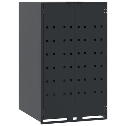 Wheelie Bin Storage for 6 Bins Anthracite 414x79x117 cm Steel