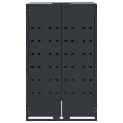 Wheelie Bin Storage for 6 Bins Anthracite 414x79x117 cm Steel