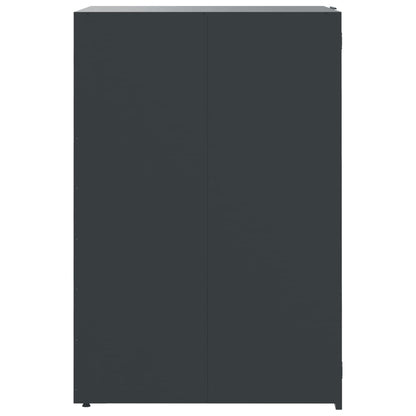 Wheelie Bin Storage for 6 Bins Anthracite 414x79x117 cm Steel