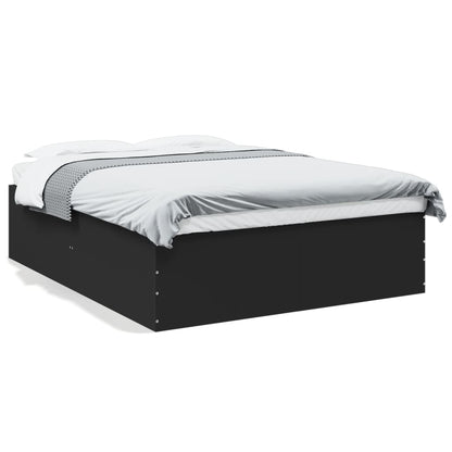 Bed Frame without Mattress Black 150x200 cm King Size