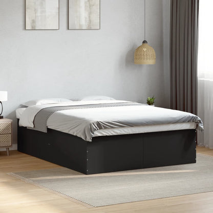 Bed Frame without Mattress Black 150x200 cm King Size