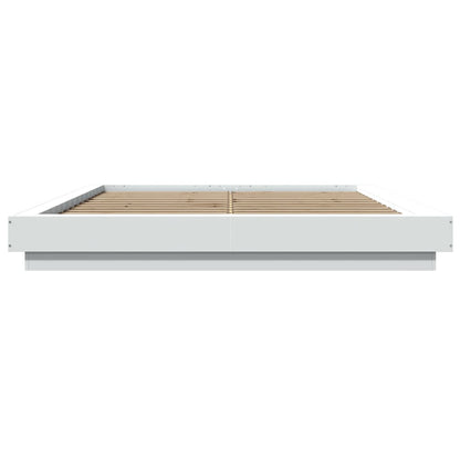 Bed Frame without Mattress White 150x200 cm King Size