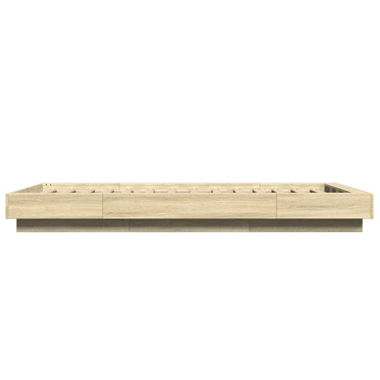 Bed Frame without Mattress Sonoma Oak 90x200 cm