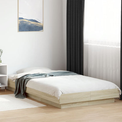 Bed Frame without Mattress Sonoma Oak 90x200 cm