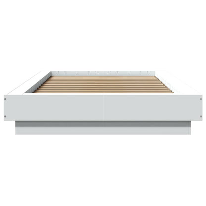 Bed Frame White 90x190 cm Single Engineered Wood