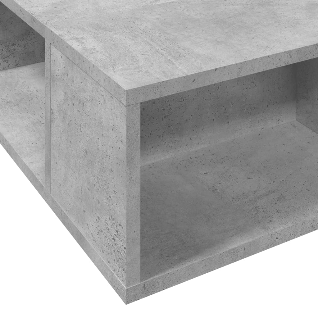 Bed Frame Concrete Grey 150x200 cm King Size Engineered Wood