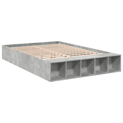 Bed Frame without Mattress Concrete Grey 160x200 cm