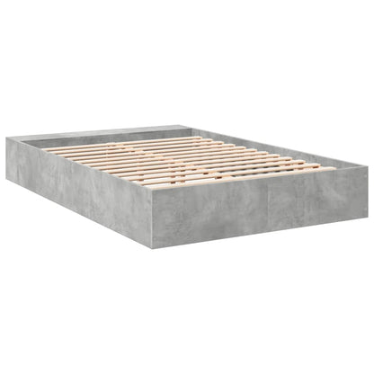 Bed Frame without Mattress Concrete Grey 150x200 cm King Size