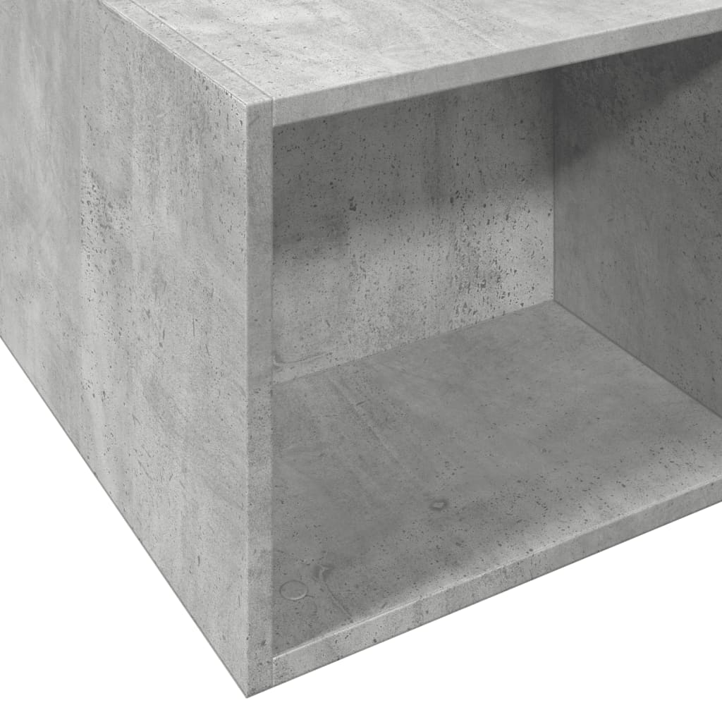 Bed Frame Concrete Grey 120x200 cm Engineered Wood