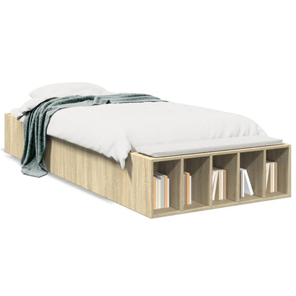 Bed Frame without Mattress Sonoma Oak 90x200 cm