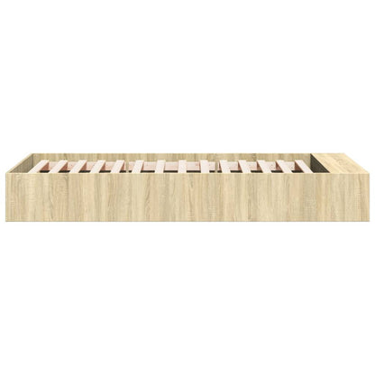 Bed Frame without Mattress Sonoma Oak 90x200 cm