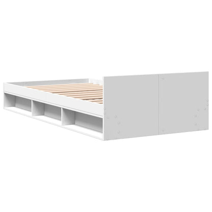 Bed Frame with Drawer without Mattress White 90x190 cm Single