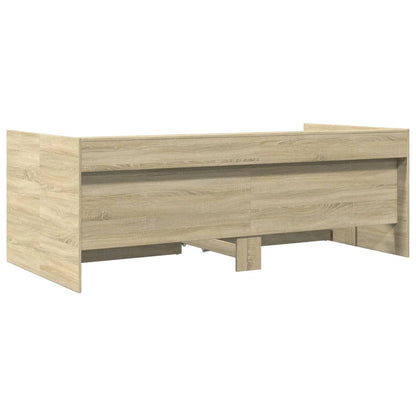 Daybed with Drawers without Mattress Sonoma Oak 90x200 cm