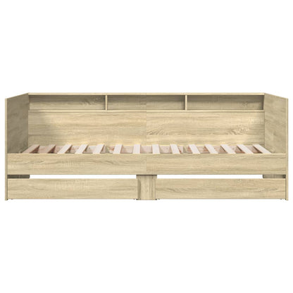 Daybed with Drawers without Mattress Sonoma Oak 90x190 cm Single