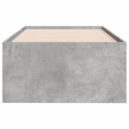 Daybed with Drawers Concrete Grey 75x190 cm Engineered Wood