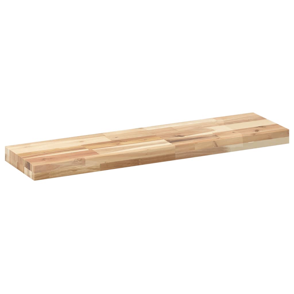 Floating Shelves 4 pcs 80x20x4 cm Untreated Solid Wood Acacia