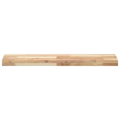 Floating Shelf 100x20x4 cm Untreated Solid Wood Acacia