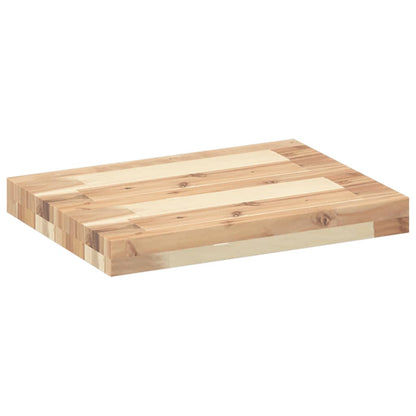 Floating Shelf 60x30x4 cm Untreated Solid Wood Acacia