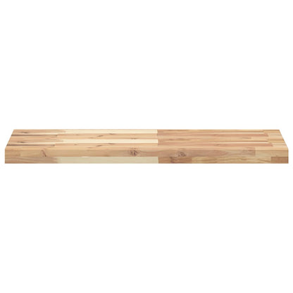 Floating Shelf 80x30x4 cm Untreated Solid Wood Acacia