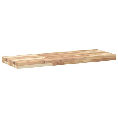 Floating Shelf 80x30x4 cm Untreated Solid Wood Acacia