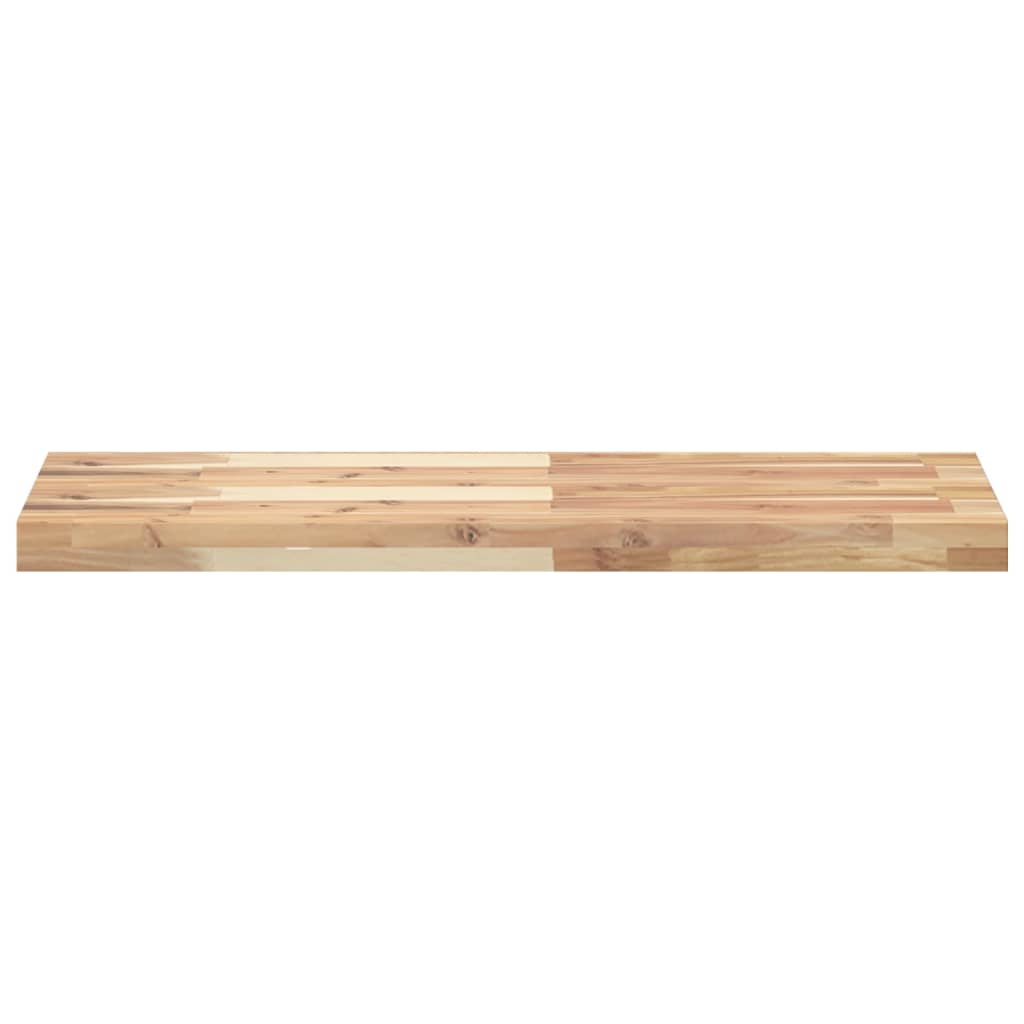 Floating Shelf 100x30x4 cm Untreated Solid Wood Acacia