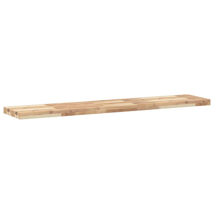 Floating Shelf 120x30x4 cm Untreated Solid Wood Acacia