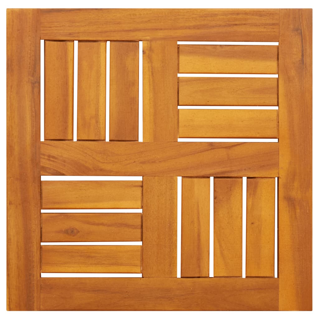 Table Top 40x40x2 cm Square Solid Wood Acacia