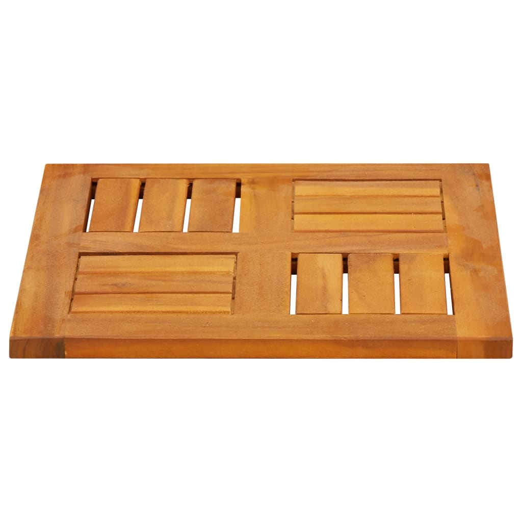 Table Top 40x40x2 cm Square Solid Wood Acacia