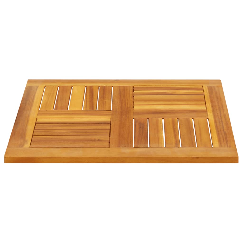 Table Top 60x60x2 cm Square Solid Wood Acacia