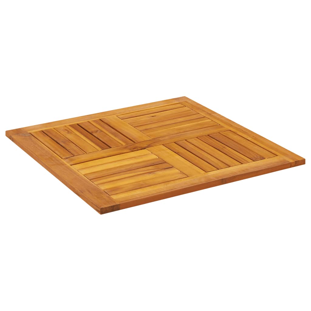 Table Top 70x70x2 cm Square Solid Wood Acacia