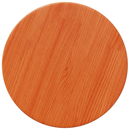 Table Top Round Wax Brown Ø30x2.5 cm Solid Wood Pine