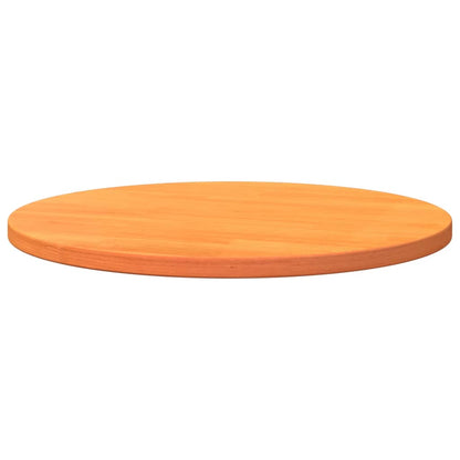 Table Top Round Wax Brown Ø60x2.5 cm Solid Wood Pine