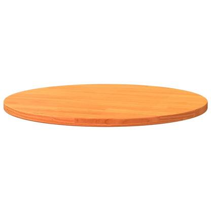 Table Top Round Wax Brown Ø70x2.5 cm Solid Wood Pine