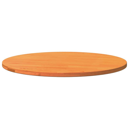 Table Top Round Wax Brown Ø80x2.5 cm Solid Wood Pine