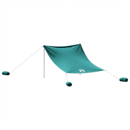 Beach Canopy with Sand Anchors Green 304x300 cm