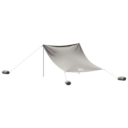 Beach Canopy with Sand Anchors Grey 304x300 cm