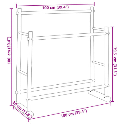 Clothes Rack 100x30x100 cm Bamboo