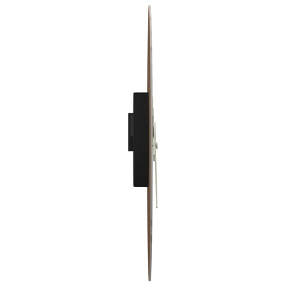 Wall Clock with Luminous Scales and Pointers Brown Ø30 cm