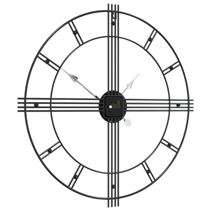 Wall Clock Black Ø60 cm Iron