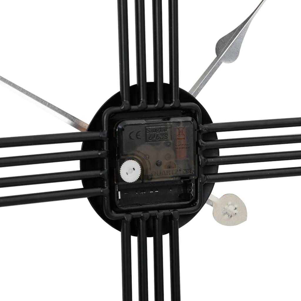 Wall Clock Black Ø60 cm Iron