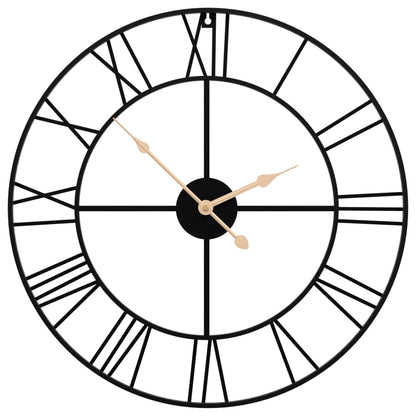 Wall Clock Black Ø50 cm Iron